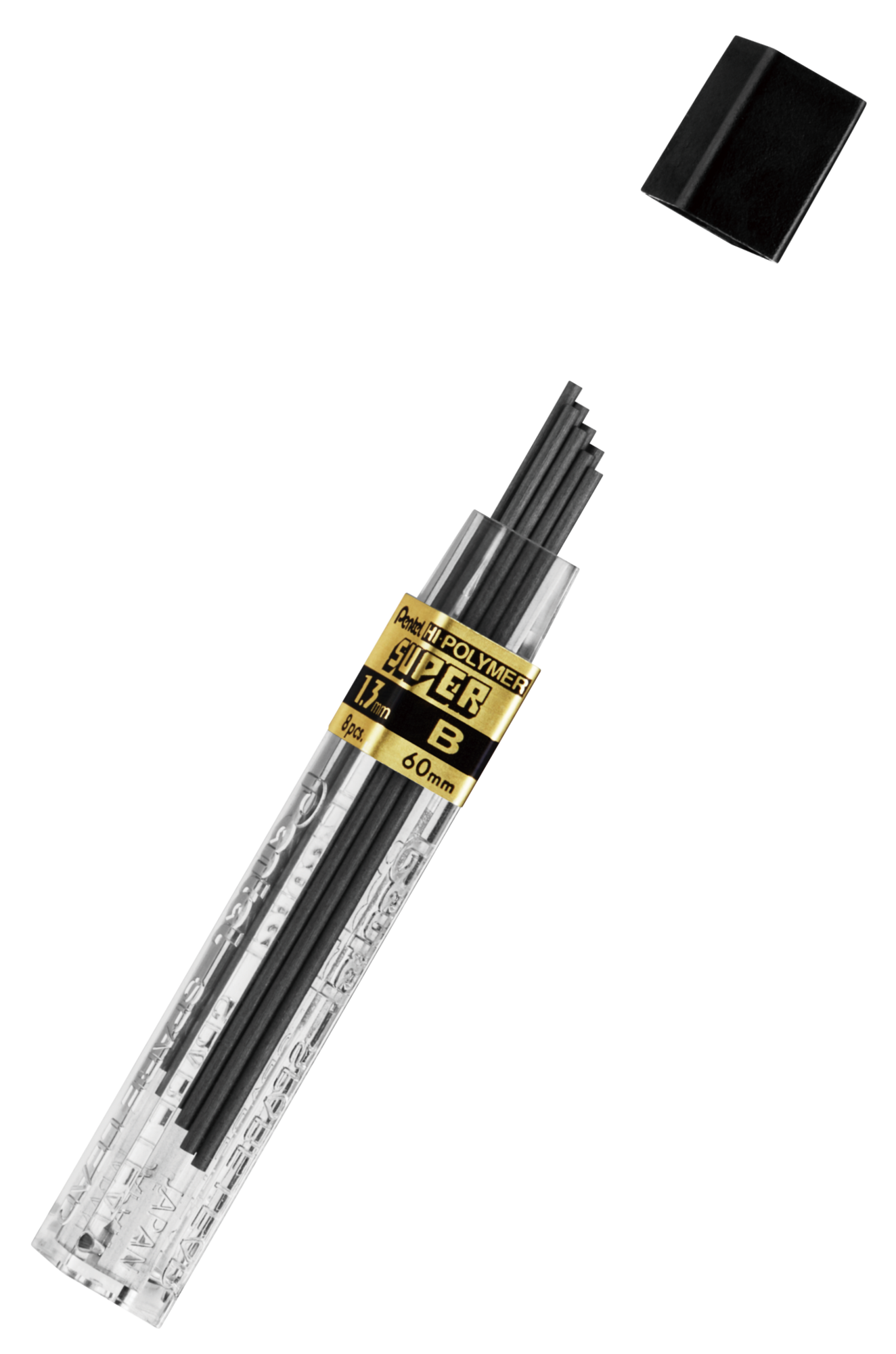 Grafity ołówkowe 1,3mm Pentel CH13-BX 2B Grafity ołówkowe 1,3mm Pentel CH13-BX 2B