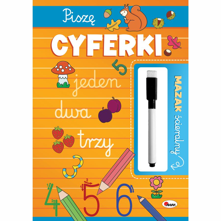 Mazak ścieralny piszę cyferki – książeczka edukacyjna | Świetny wybór dla dziecka Mazak ścieralny piszę cyferki – książeczka edukacyjna | Świetny wybór dla dziecka
