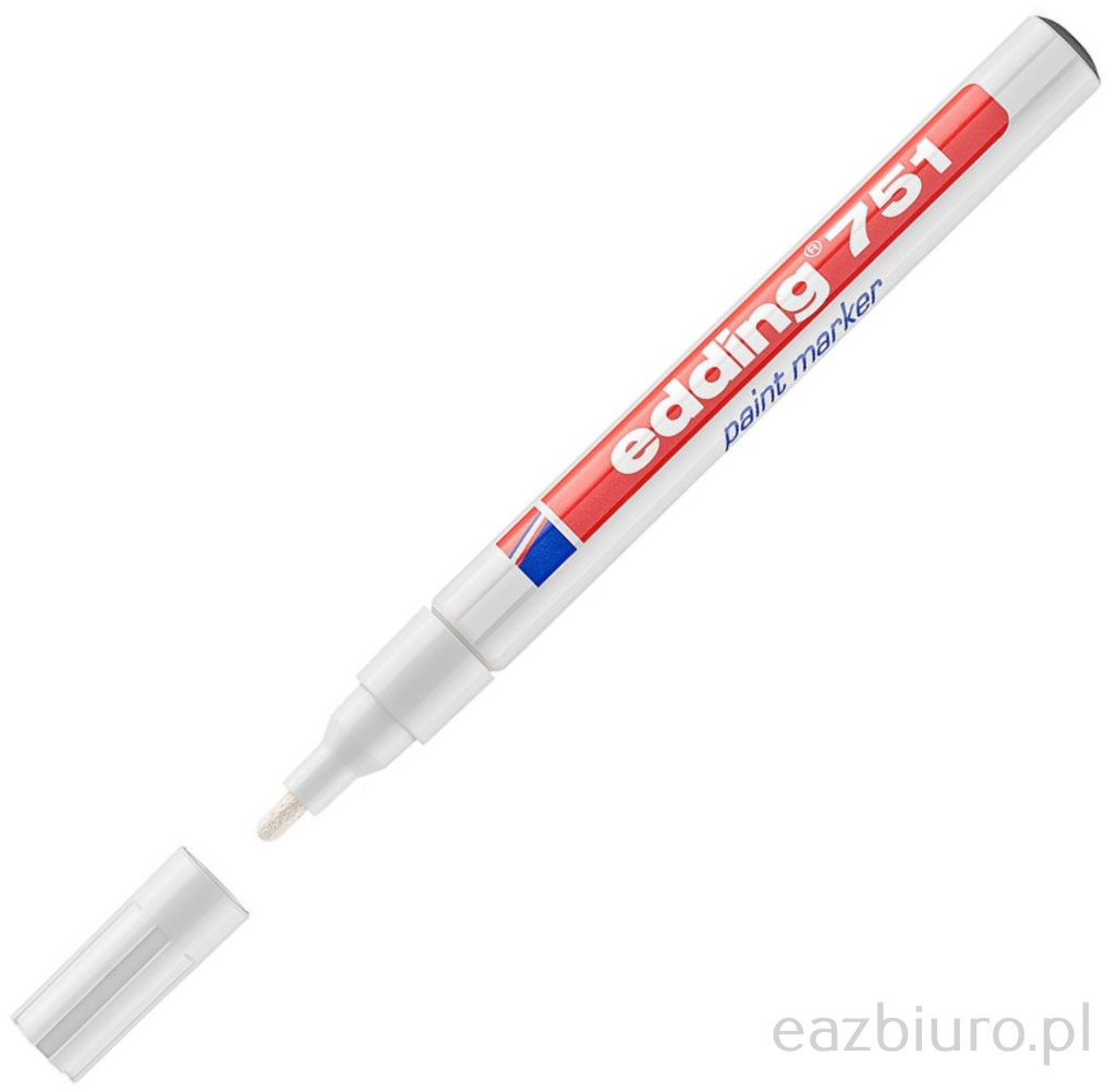 Marker olejowy Edding 751 sredni bial.