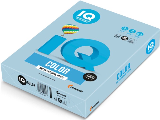 Papier ksero iq color A4 błękitny obl70 Papier ksero iq color A4 błękitny obl70