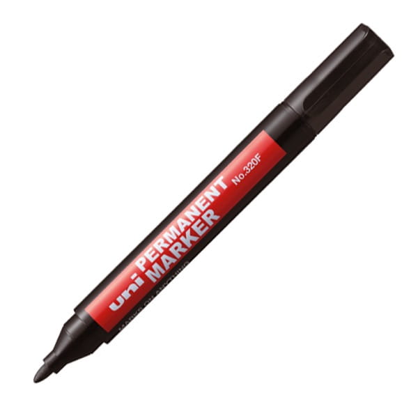 Marker permanentny Uni NO-320 czarny okrągły