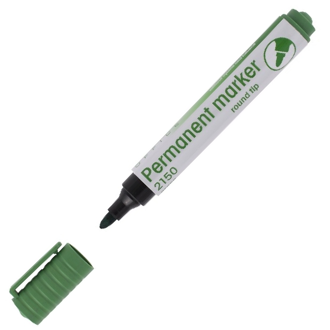 Marker eko niezmywalny 2150 zielony okrągły drect | eazbiuro.pl | Sprawdź cenę!