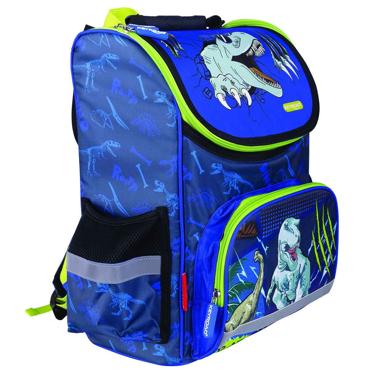 Tornister szkolny KEYROAD Premium, 38x28x18 cm, Dino Tornister szkolny KEYROAD Premium, 38x28x18 cm, Dino