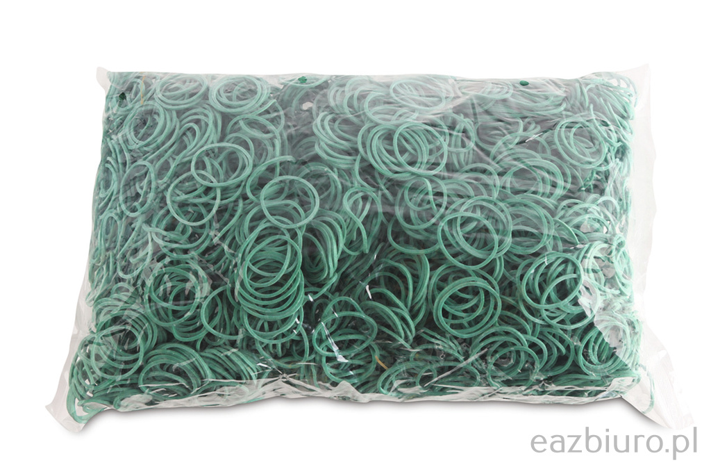 Gumki reCepturki Office Products, średnica 25mm, 1,5x1,5mm, 60% kauczuku, 1000g, zgrzewka, zielone