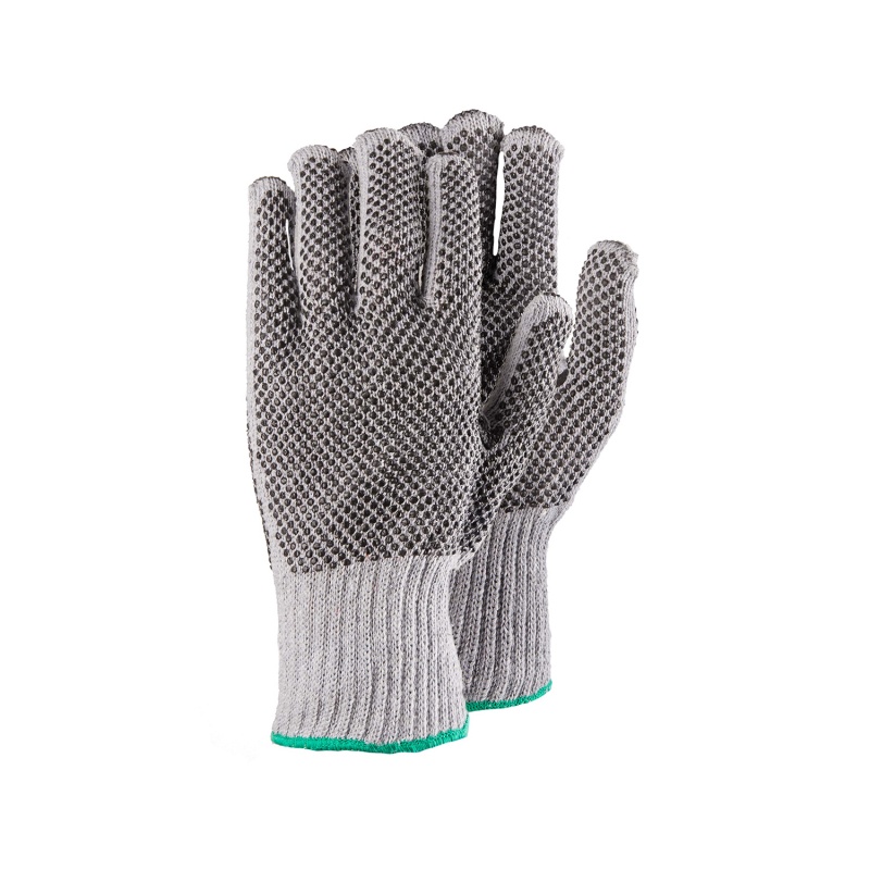 Rękawice dziane rs eco gripper, kropkowane, rozm. 9, szare Rękawice dziane rs eco gripper, kropkowane, rozm. 9, szare