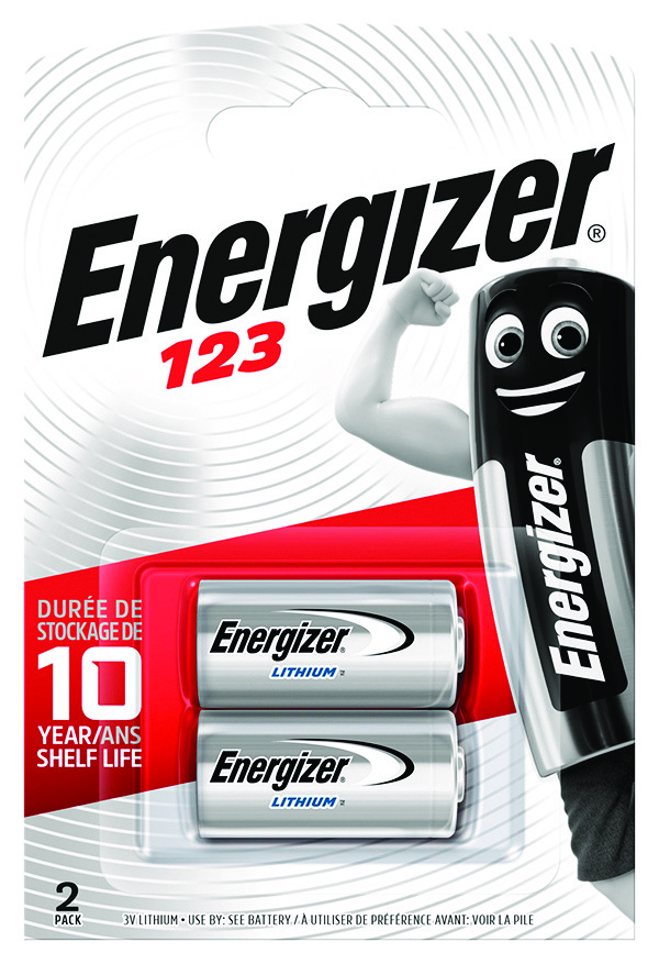 Bateria Energizer photo lithium, 123, 3v, 2 sztuki