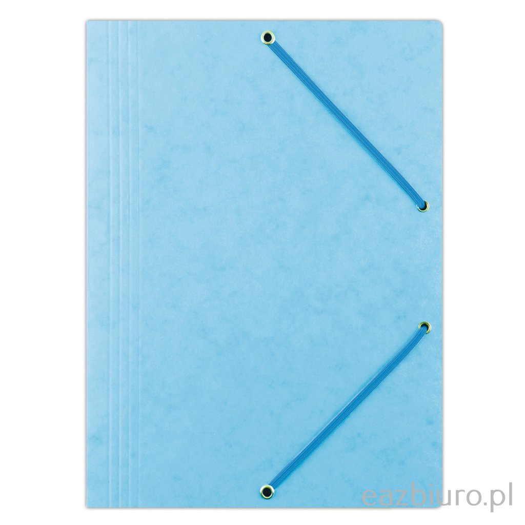 Teczka z gumką Office Products, preszpan, A4, 390gsm, 3-skrzydłowa, jasnoniebieska | eazbiuro.pl | Kup z dostawą!
