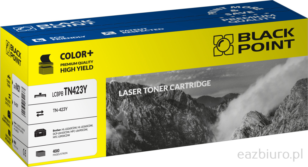 Toner Black Point Brother tn-423y - lc Black Pointbtn423y | eazbiuro.pl | Weź okazję!