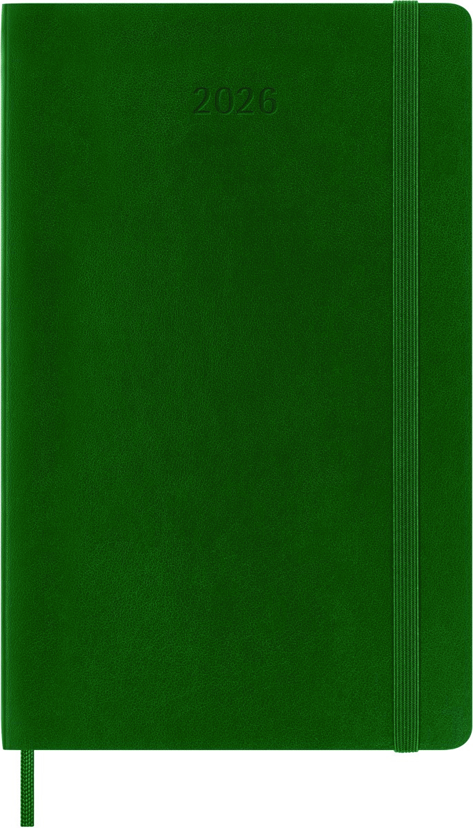 Kalendarz tygodniowy MOLESKINE 2026, 12M, L, miękka oprawa, 13x21cm, myrtle green
