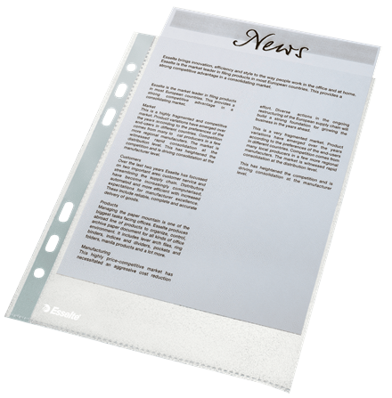 Koszulki Esselte groszkowe, A5 kolor przezroczysty | eazbiuro.pl | Wybierz najlepsze!