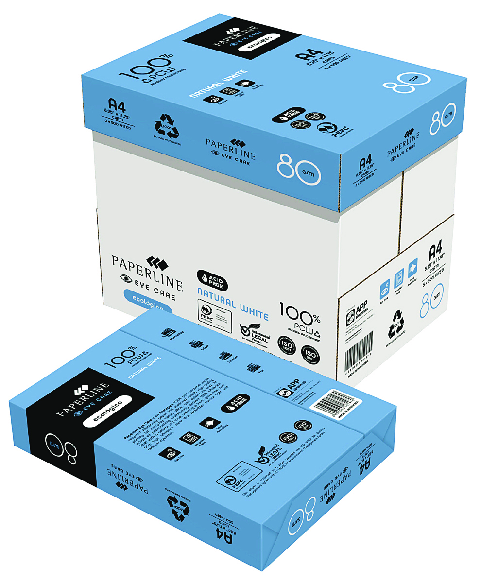 Papier ksero PAPERLINE Eye Care Recycled, A4, klasa C, 80 g/m2, 500 ark.