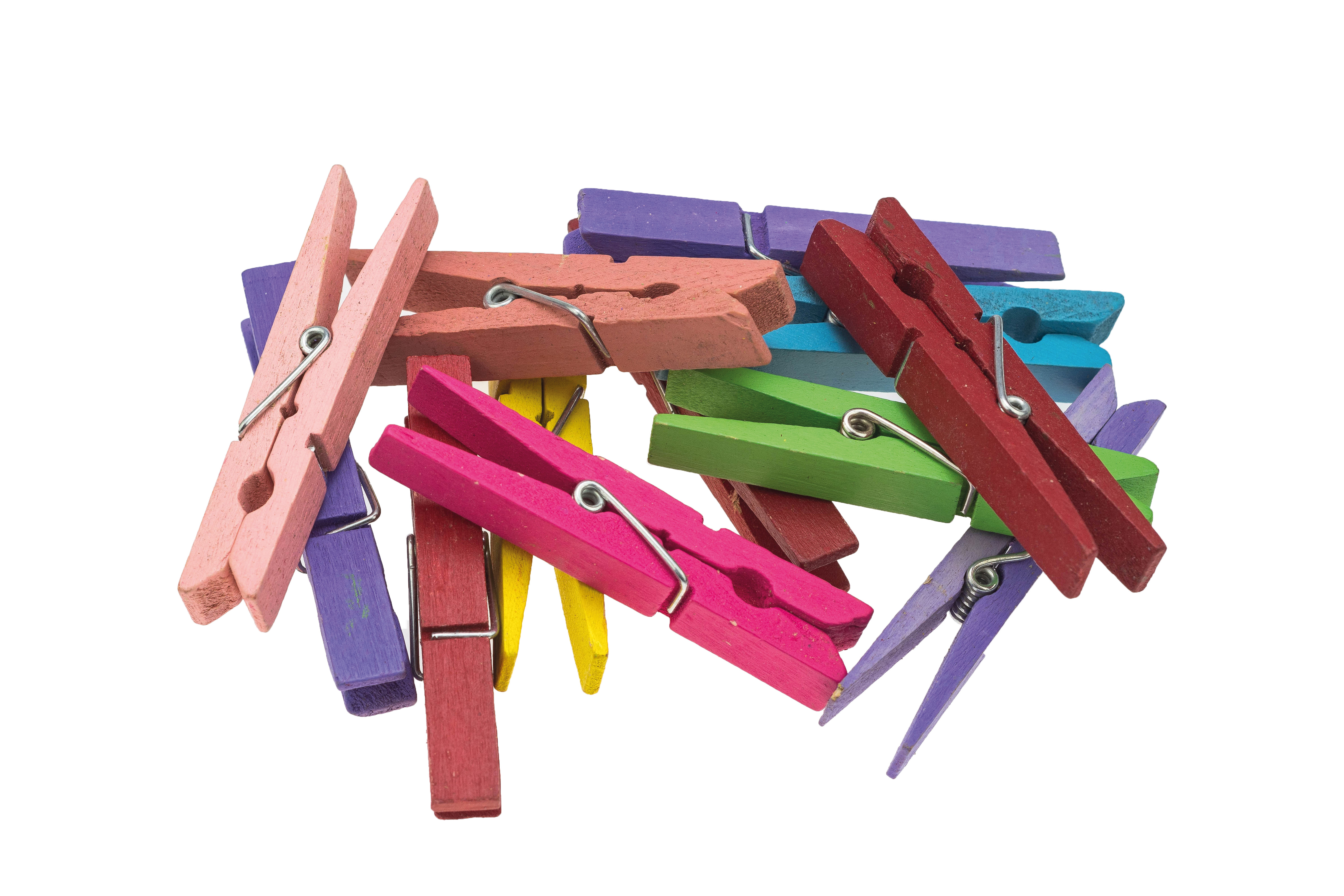 Klamerki ozdobne 7,2 cm kolorowe zestaw 12 sztuk | eazbiuro.pl | Zamów online!