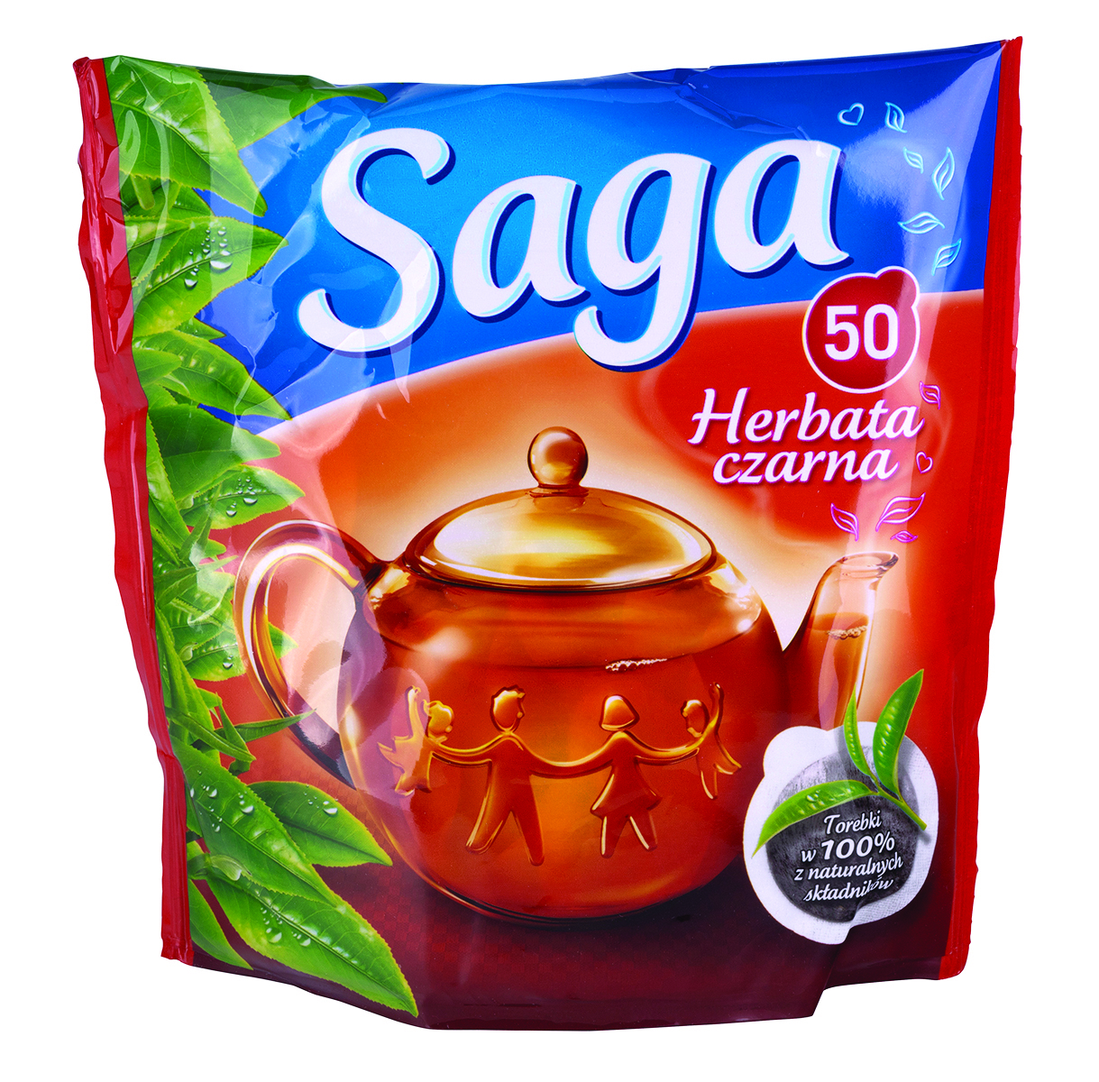 Herbata Saga, ekspresowa, 50 torebek