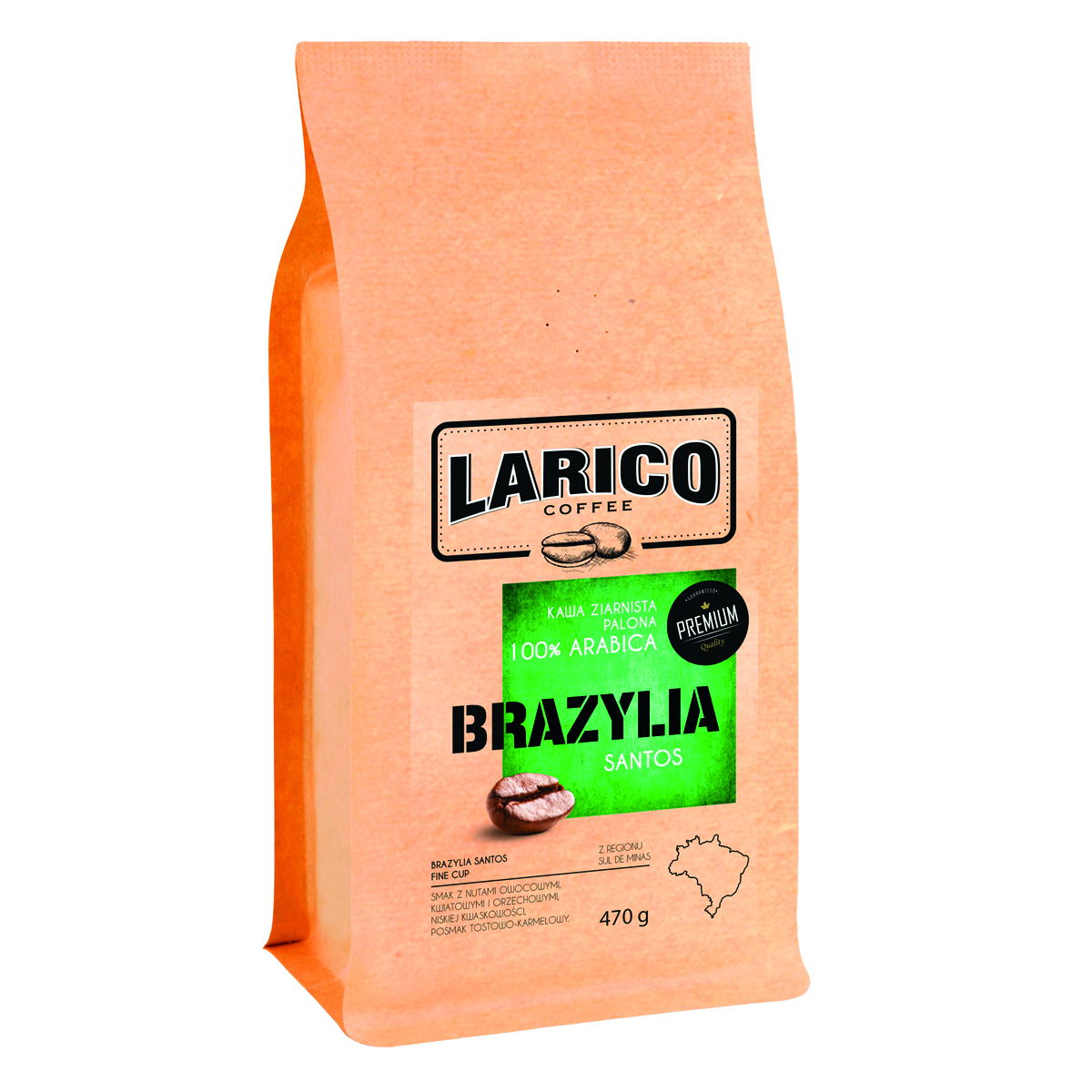 Kawa Larico brazylia santos, ziarnista, 470g