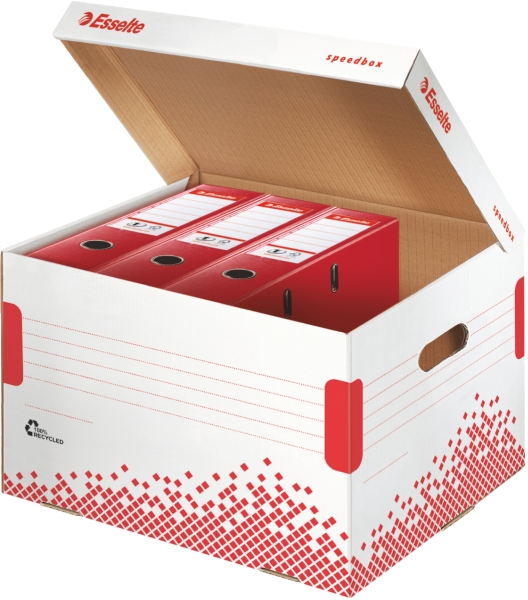 Kontener Esselte speedbox na segregatory kolor biały Kontener Esselte speedbox na segregatory kolor biały