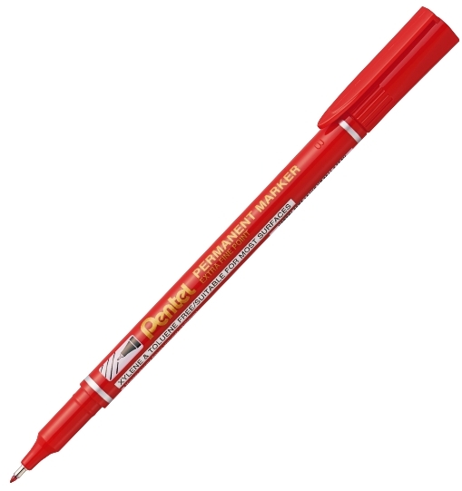 Marker wodoodporny Pentel nf450 czerwony