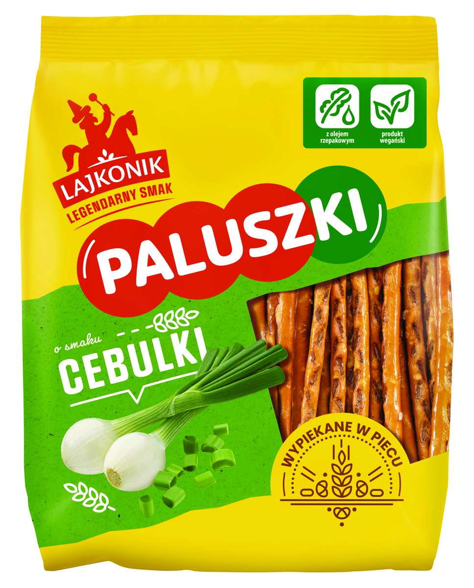Paluszki LAJKONIK, smak cebulki, 150g