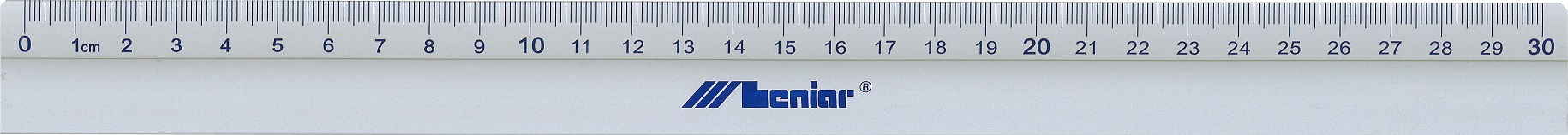 Linijka metalowa 30 cm bez uchwytu