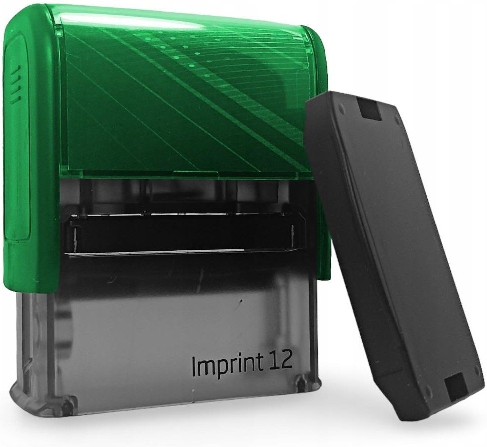 Pieczątka Trodat 8912 imprint zielona obudowa + poduszka + gumka | eazbiuro.pl | Zamów teraz!