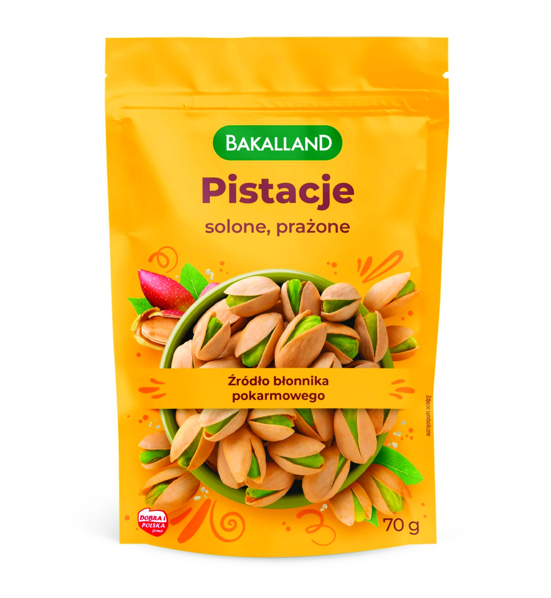 Pistacje prażone, Bakalland, 70g