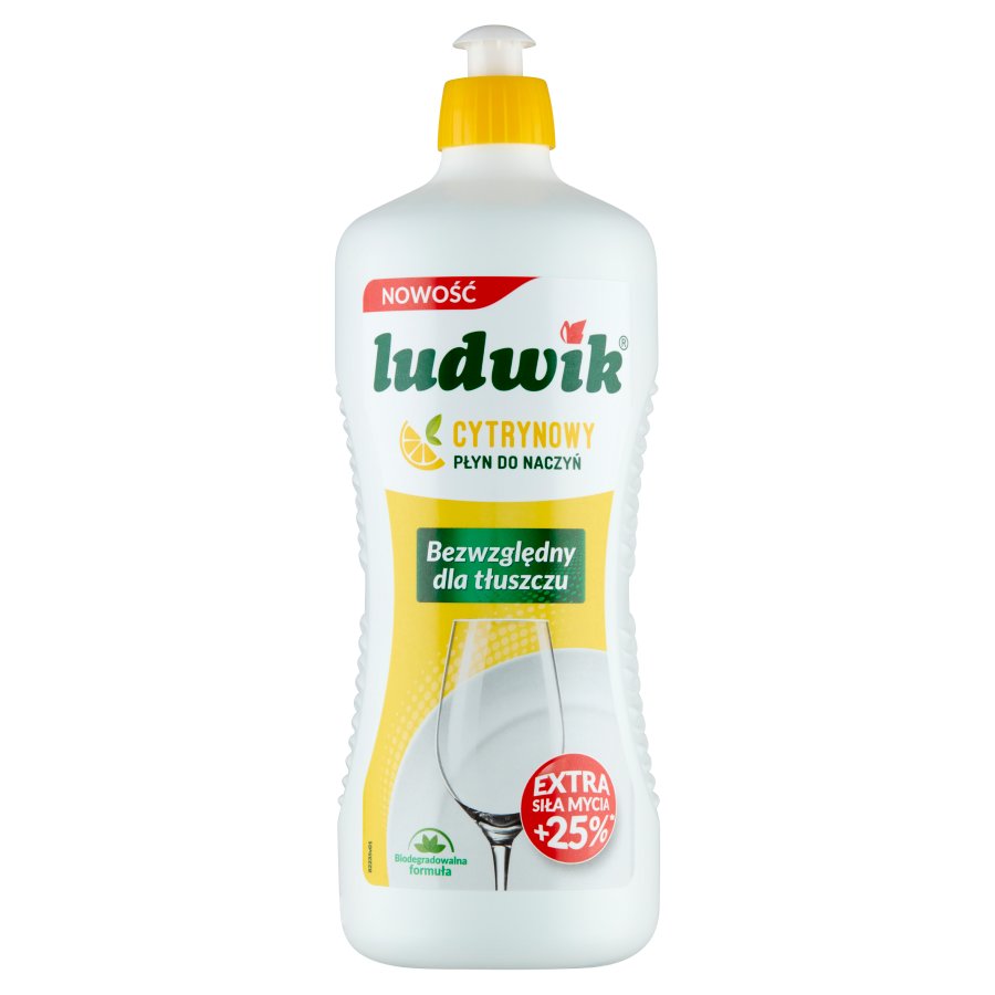Płyn do mycia naczyń Ludwik cytryna 900 ml | eazbiuro.pl | Kup bez wahania!
