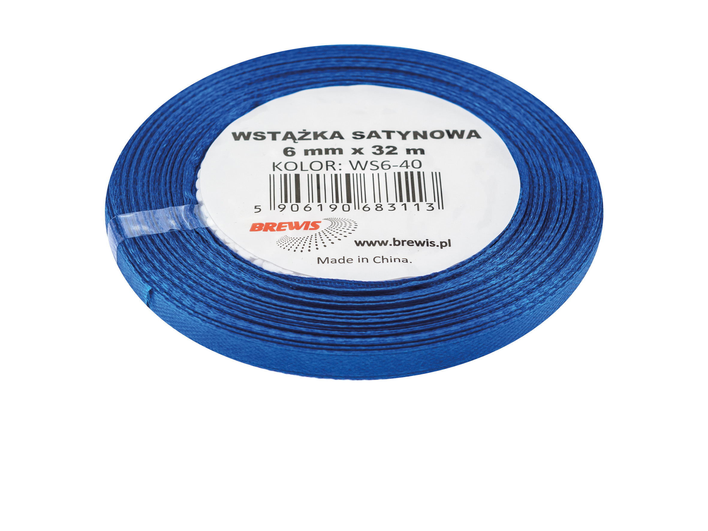 Wstążka satynowa Brewis 6 mm 32 m atramentowy | eazbiuro.pl | Kup w sekundę!