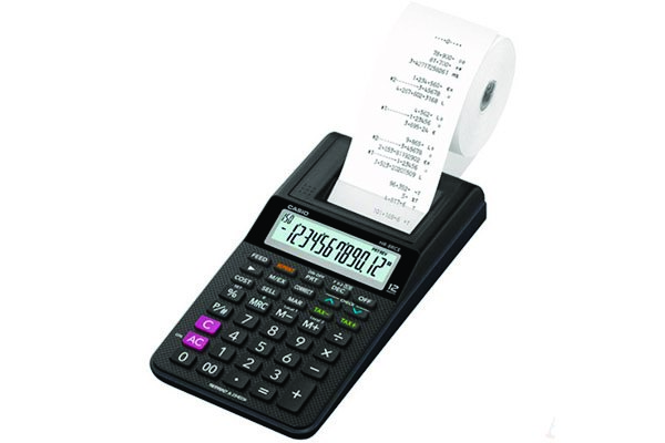 Kalkulator drukujący, Casio hr-8rce bk box,12-cyfrowy 102x239mm, czarny Kalkulator drukujący, Casio hr-8rce bk box,12-cyfrowy 102x239mm, czarny