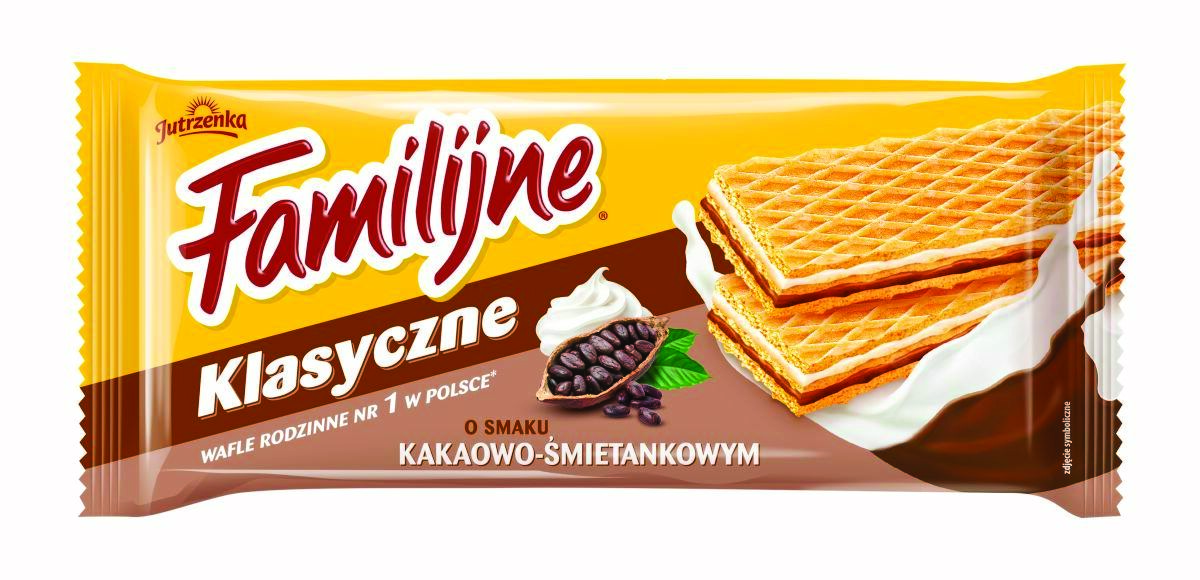 Wafle familijne śmietankowo-kakaowe