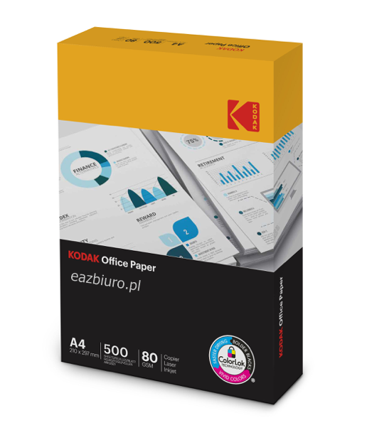 Papier ksero Kodak A4 80 g/m2 zestaw 500 arkuszy | eazbiuro.pl | Odbierz szybko!