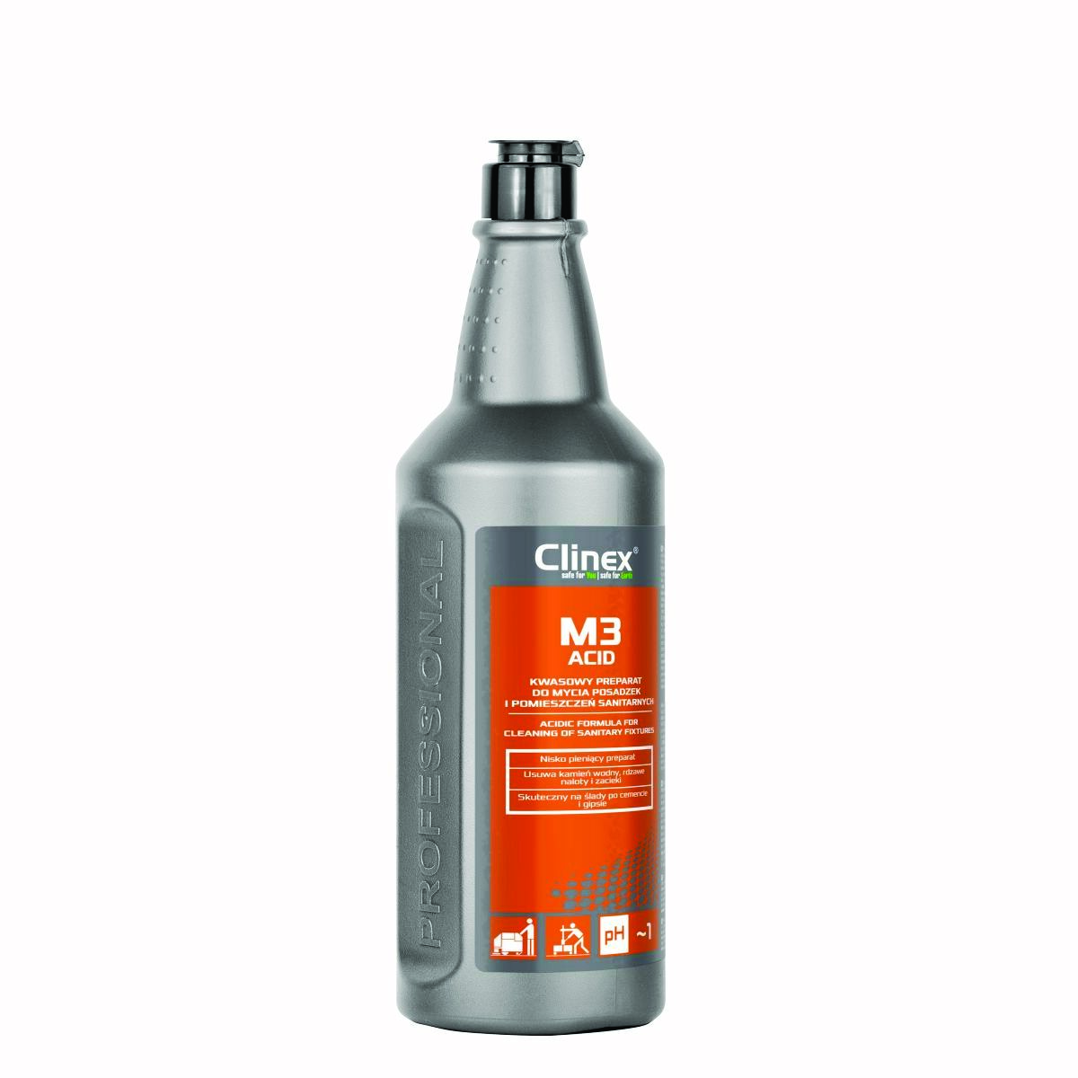 Preparat CLINEX M3 Acid, do mycia posadzek i pomieszczeń sanitarnych, 1l