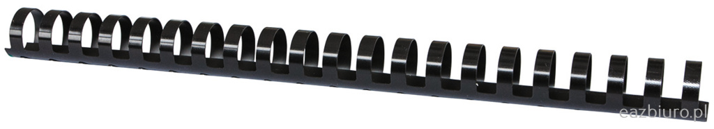 Grzbiety do bindowania Office Products, A4, 22mm (210 kartek), 50 sztuk, czarne Grzbiety do bindowania Office Products, A4, 22mm (210 kartek), 50 sztuk, czarne