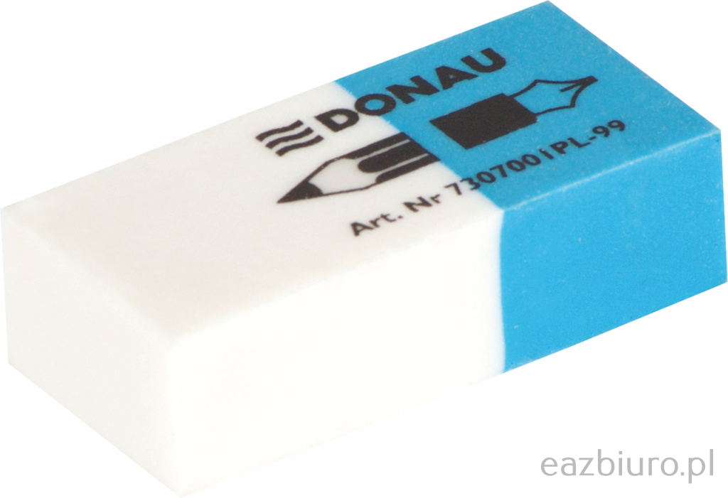 Gumka Donau wielofunkcyjna niebiesko-biała | eazbiuro.pl | Wybierz mądrze!
