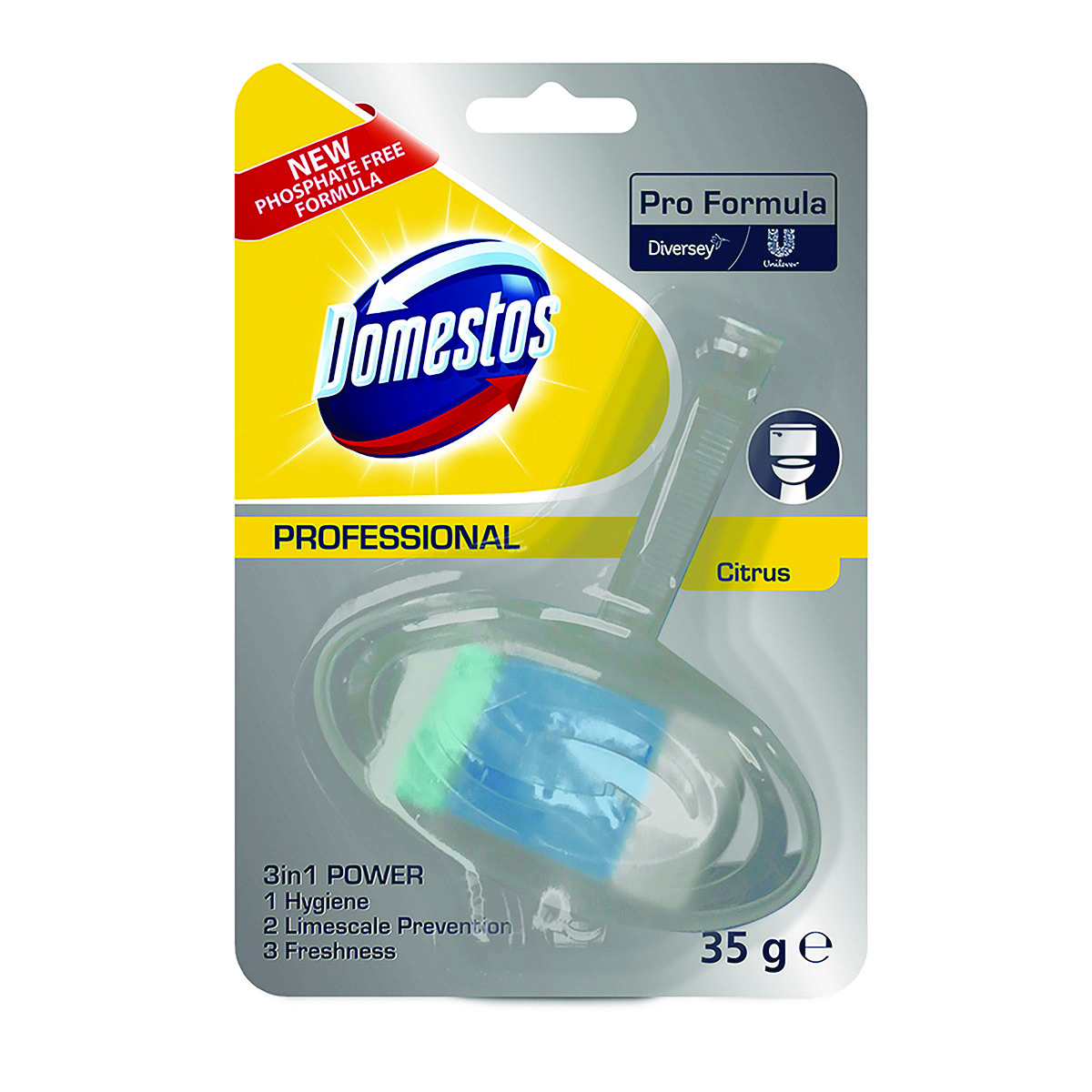 Kostka toaletowa Domestos diversey cytrus 35g
