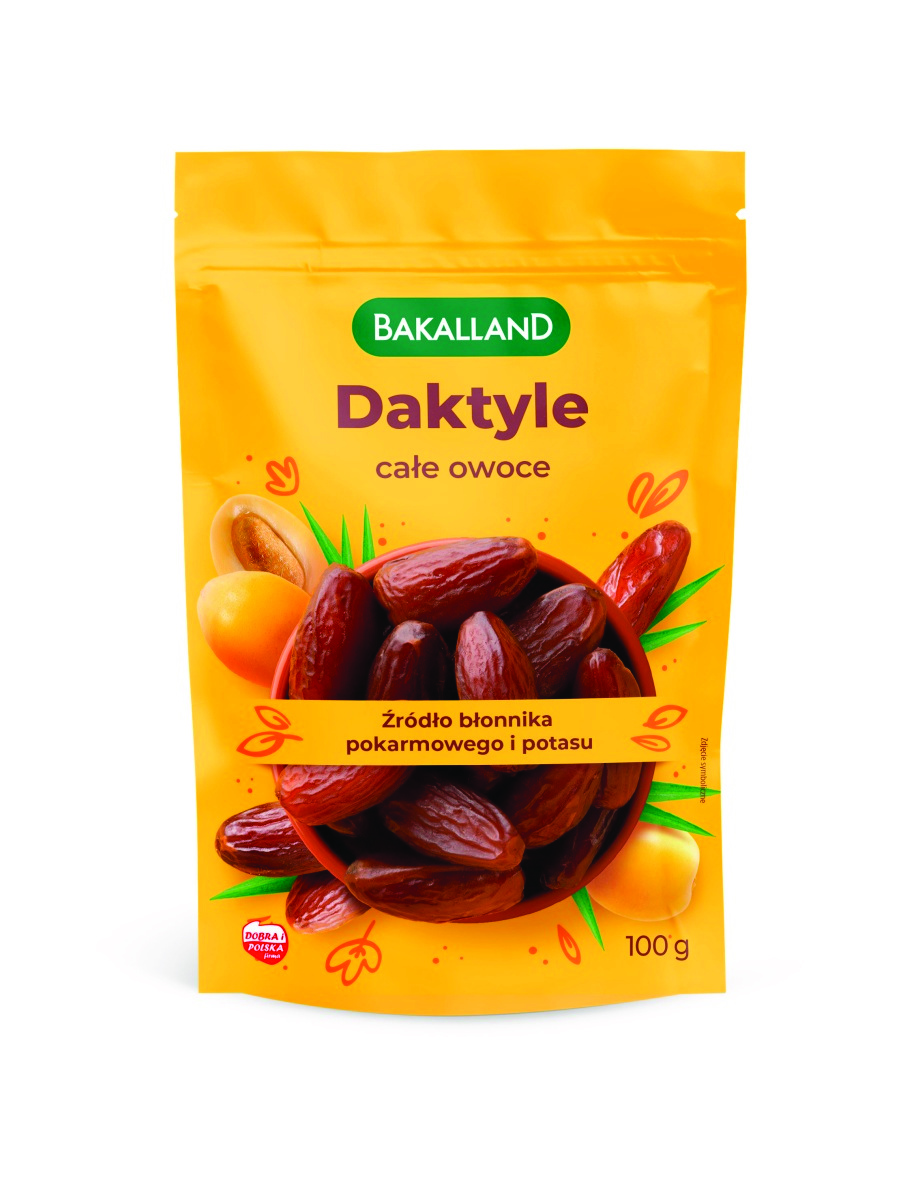 Daktyle całe owOce, Bakalland, 100 g