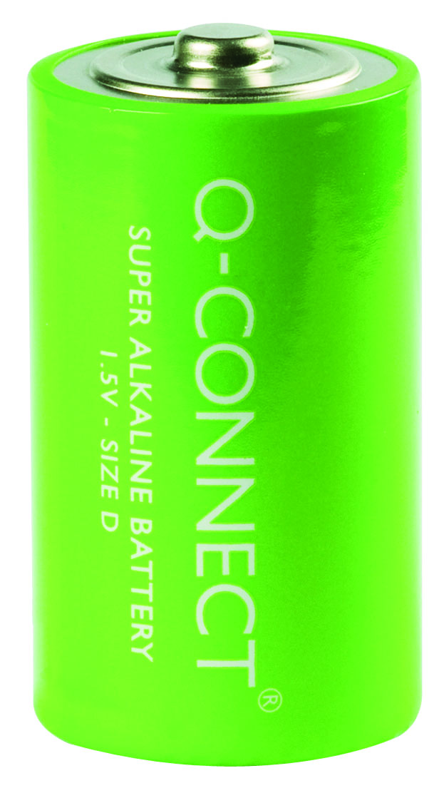 Baterie super-alkaliczne Q-Connect d, lr20, 1,5v, 2szt.