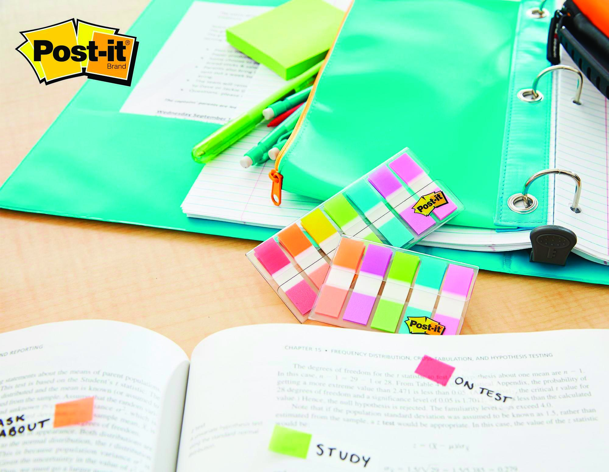 Zakładki indeksujące Post-it (683-5cb) 12x43 mm 5x20 kartek mix kolorów Zakładki indeksujące Post-it (683-5cb) 12x43 mm 5x20 kartek mix kolorów