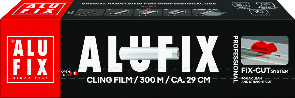 Folia spożywcza ALUFIX Fix-Cut, PVC, 29cmx300m