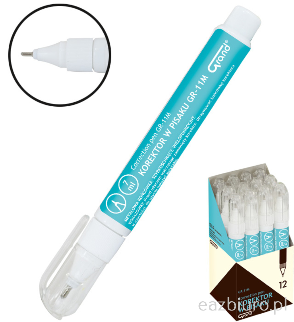 Korektor Grand metalowa końcówka gr-11 m | eazbiuro.pl | Kup online!