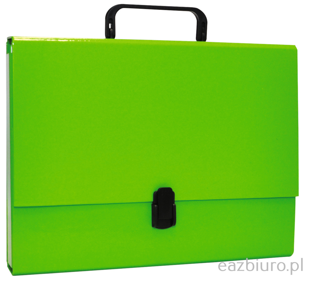 Teczka-pudełko z rączką Office Products pp A4 5 cm jasnozielona | eazbiuro.pl | Kup w sekundę!