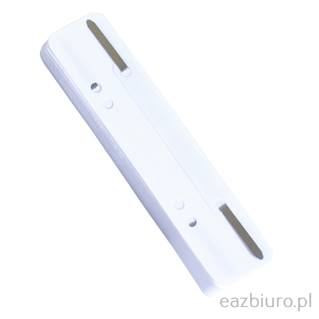 Wąsy skoroszytowe Donau, pp, z metalową blaszką, zestaw 25 sztuk, białe | eazbiuro.pl | Zamów bez zwłoki!