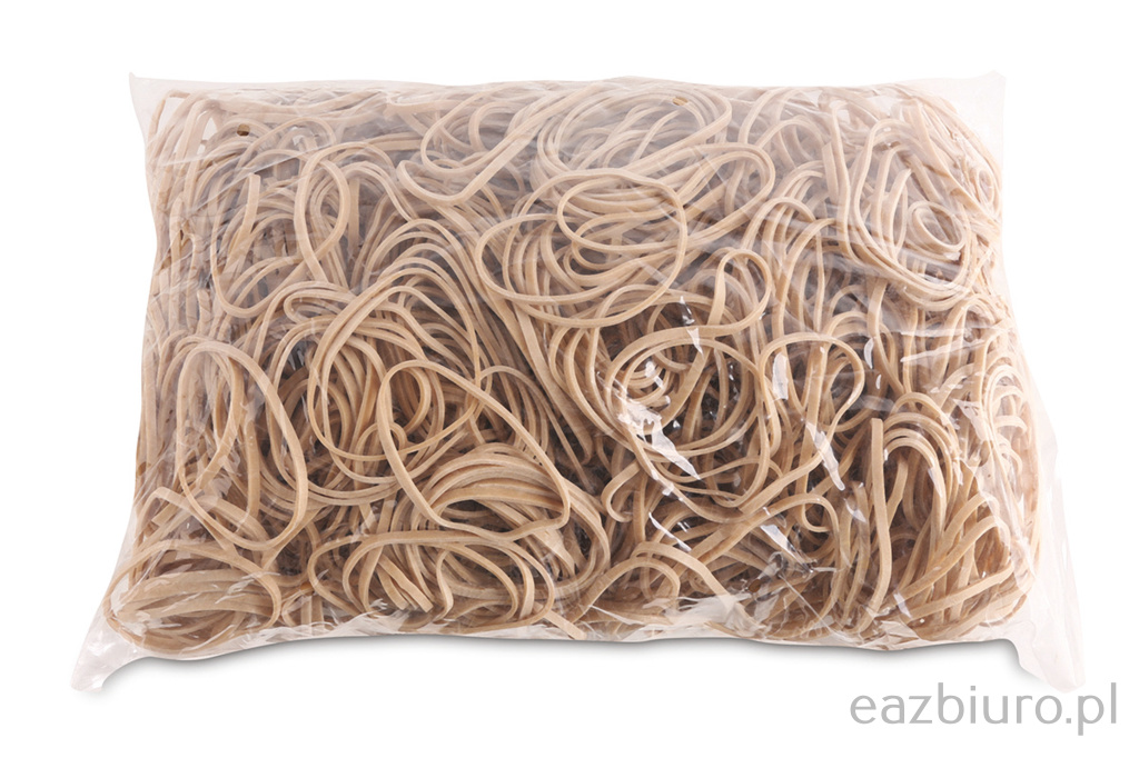 Gumki reCepturki Office Products, średnica 50mm, 1,5x3mm, 60% kauczuku, 1000g, zgrzewka, naturalne