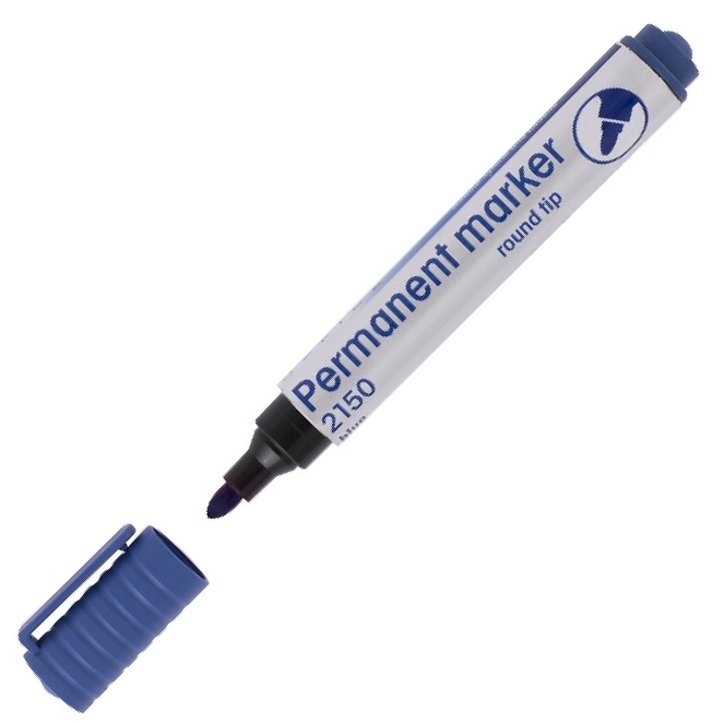 Marker eko niezmywalny 2150 niebieski okrągły drect | eazbiuro.pl | Kup pewnie!