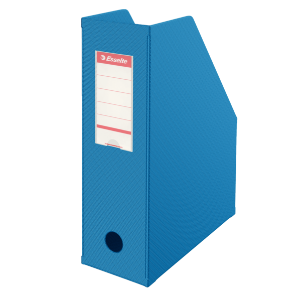 Pojemnik na czasopisma Esselte składany kolor vivida niebieski | eazbiuro.pl | Działaj teraz!