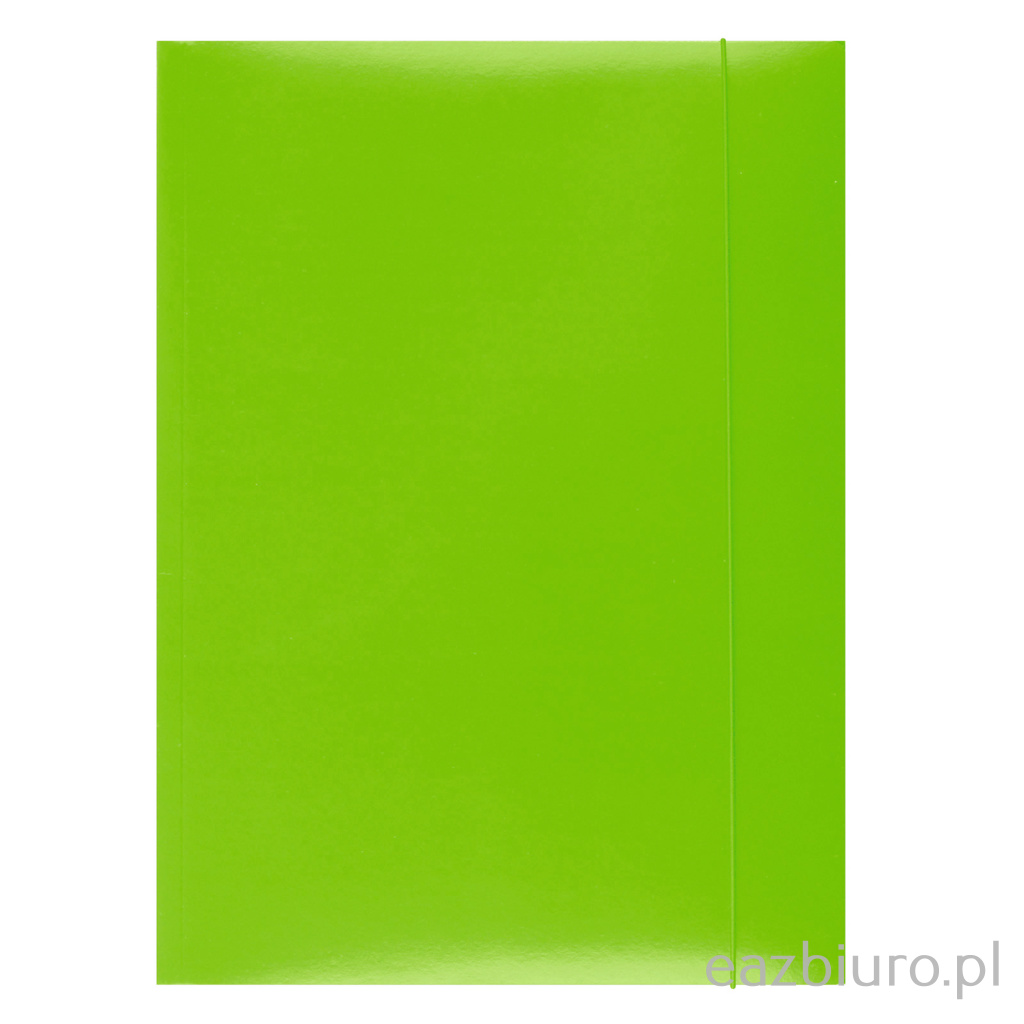 Teczka z gumką Office Products A4 350gsm 3-skrzydłowa zielona | eazbiuro.pl | Nie przegap!
