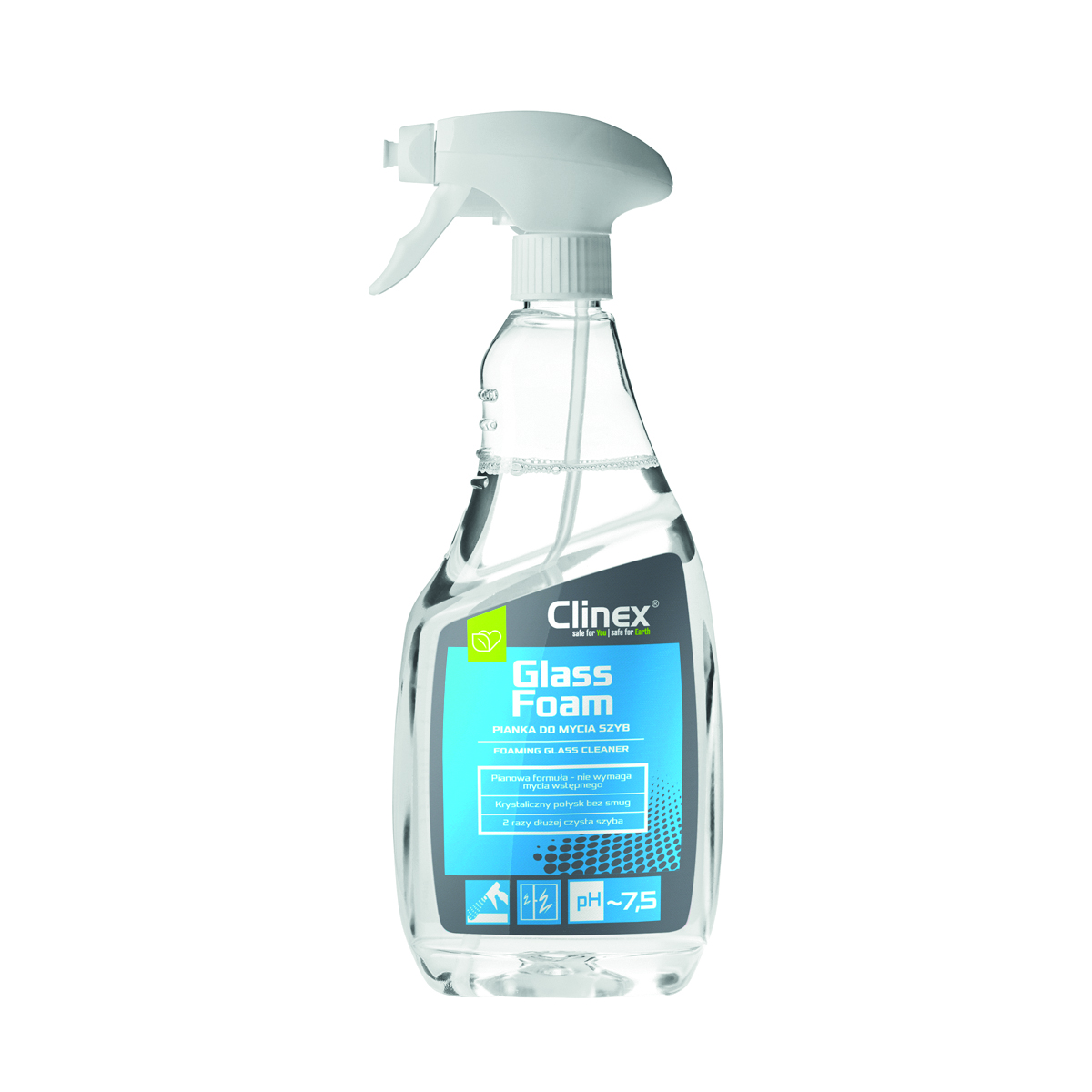 Clinex glass foam 77-688 pianka do mycia szyb i Okien 650 ml Clinex glass foam 77-688 pianka do mycia szyb i Okien 650 ml