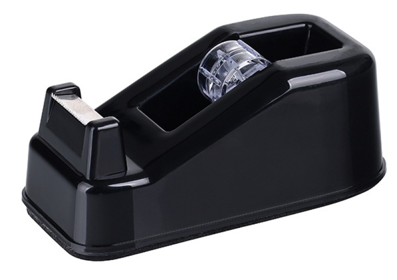 Dyspenser do taśm biurowych Office Products, 12,5x6,5x5,5 cm, czarny Dyspenser do taśm biurowych Office Products, 12,5x6,5x5,5 cm, czarny