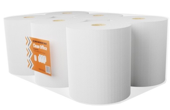 Ręcznik papierowy maxi Clean Office 6 rolek | eazbiuro.pl | Działaj śmiało!