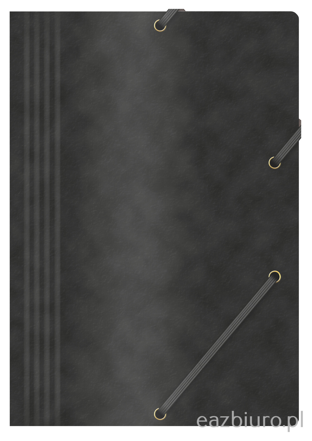 Teczka z gumką Office Products, preszpan, A4, 390gsm, 3-skrzydłowa, czarna | eazbiuro.pl | Zamów natychmiast!