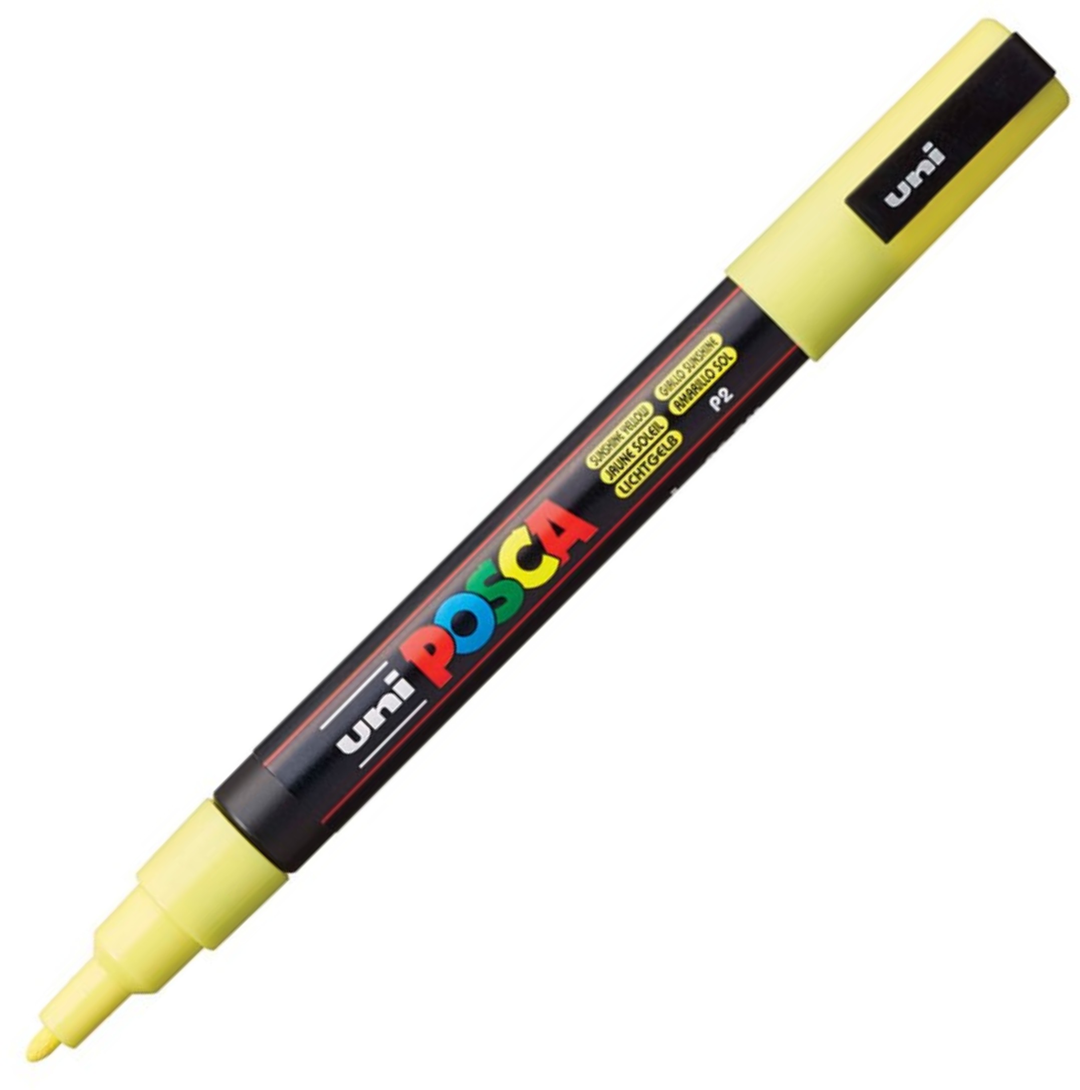 Pc-3 m pastelowy żółty marker posca uni | eazbiuro.pl | Działaj śmiało!