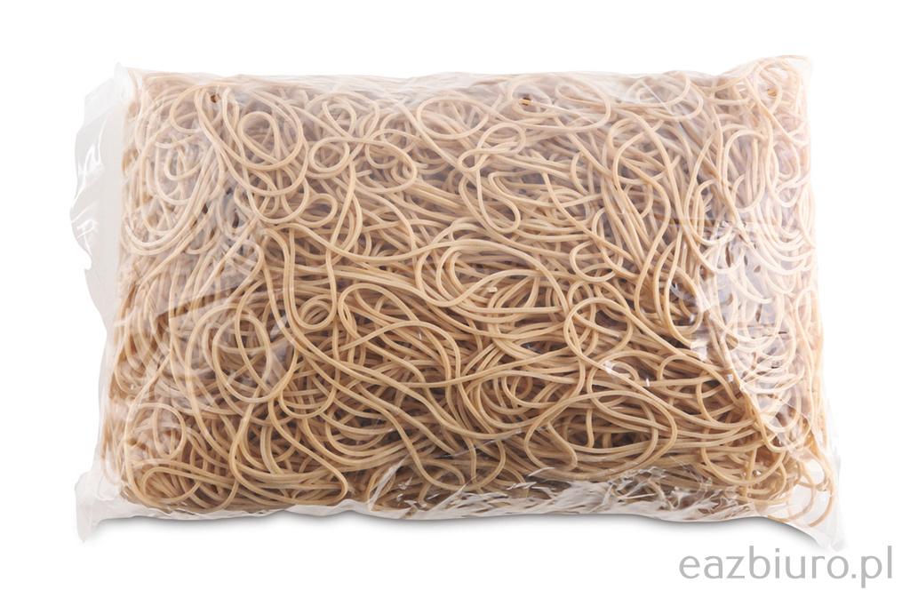 Gumki reCepturki Office Products, średnica 100mm, 1,5x1,5mm, 60% kauczuku, 1000g, zgrzewka, naturalne